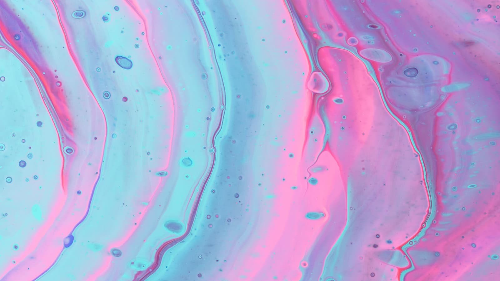 A splash of color covering part of a surface