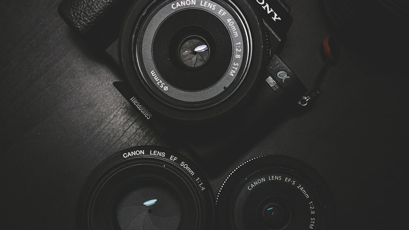 A camera ready to crop a frame