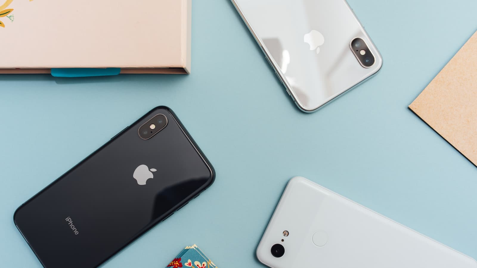 A person holding an iPhone