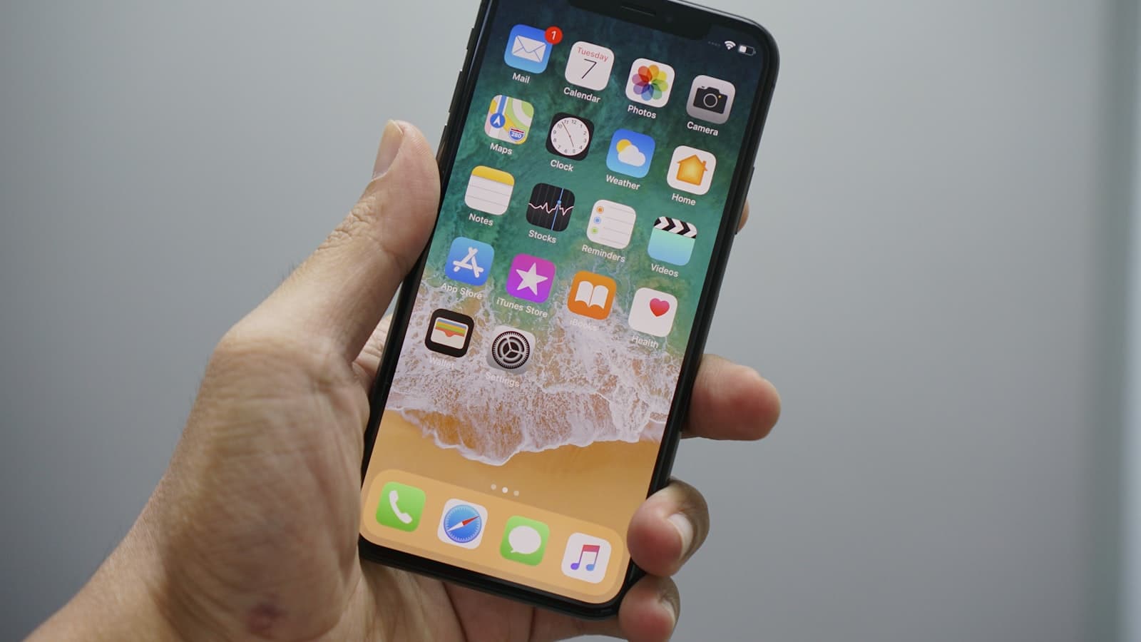 An iPhone with apps and notification badges